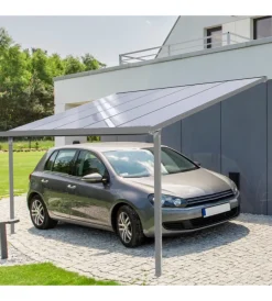 Discount Pergola da esterno "patio" in alluminio antracite e policarbonato opale, 3x4 metri Coperture Per Esterno E Accessori