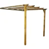 Discount Pergola da giardino adossata in legno, 280x300 cm. Coperture Per Esterno E Accessori