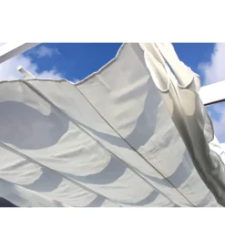 Online Pergola rettangolare elica garden "astoria" in alluminio e poliestere bianco 400x300x240 cm Coperture Per Esterno E Accessori