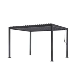 Online Pergola solaria "texas" in alluminio antracite 3x4 mt Coperture Per Esterno E Accessori