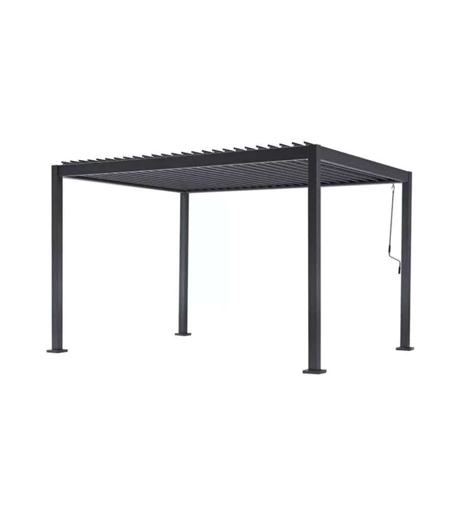 Online Pergola solaria "texas" in alluminio antracite 3x4 mt Coperture Per Esterno E Accessori