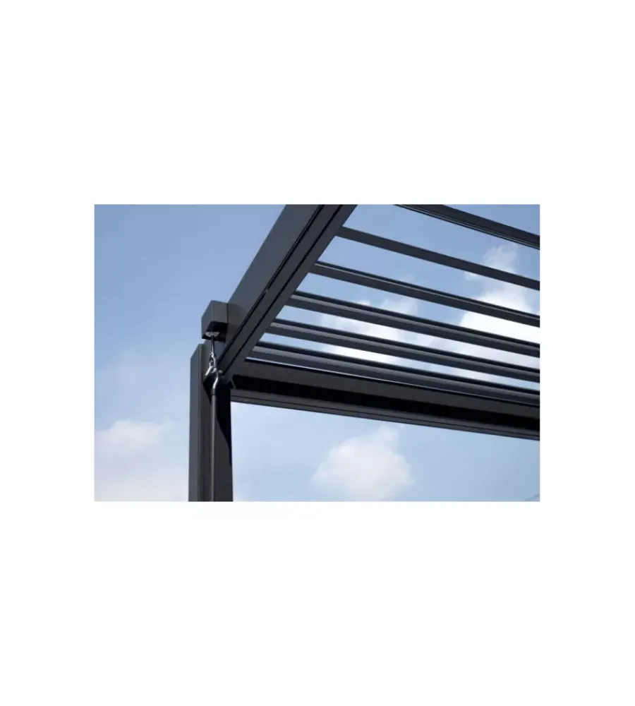 Online Pergola solaria "texas" in alluminio antracite 3x4 mt Coperture Per Esterno E Accessori