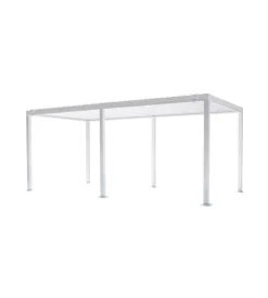 Coperture Per Esterno E Accessori|Pergola solaria "texas" in alluminio bianco 3x6 mt