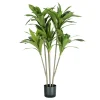 Fiori Artificiali- Pianta di dracaena in polietilene con 88 foglie, 130 cm