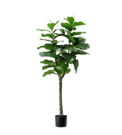 Sale Pianta di ficus lyrata in polietilene con 60 foglie, 130 cm Fiori Artificiali