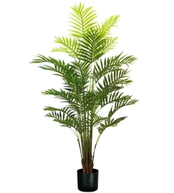 Fiori Artificiali- Pianta di palma areca in polietilene con 33 foglie, 160 cm