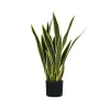 Fiori Artificiali- Pianta di sansevieria in polietilene con 21 foglie, 75 cm