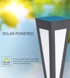 Illuminazione Per Esterno- Piantana led solare da esterno vtac nero a cono con telecomando 3000k
