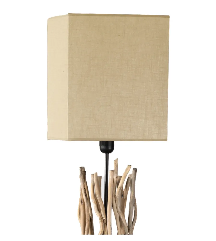 Illuminazione Per Interno-Onli Piantana "marica" legno e tessuto, e27