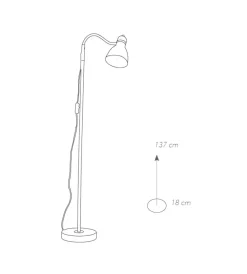 Illuminazione Per Interno|Piantana moderna "people" in metallo nero 1xe27 40w