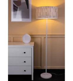 Discount Piantana "lunita"  1 luce tessuto, e27 Illuminazione Per Interno