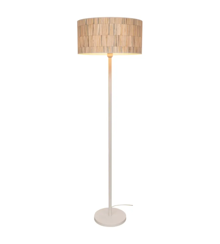 Discount Piantana "lunita" 1 luce tessuto, e27 Illuminazione Per Interno