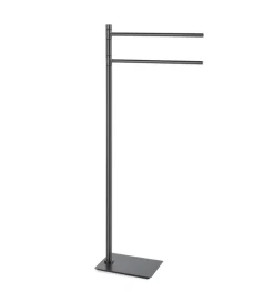 Accessori Bagno|Piantana portasalviette gedy "trilly" in acciaio inox gun metal