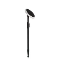 Illuminazione Per Esterno- Piantana solare led da esterno nero 4000k, 3w