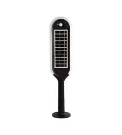 Illuminazione Per Esterno|Piantana solare led da giardino bianca e nera 4000k, 5w