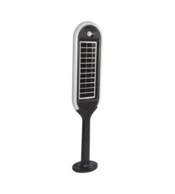 Illuminazione Per Esterno|Piantana solare led da giardino bianca e nera 4000k, 5w
