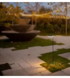 Outlet Piantana solare led 2w 3000k ip54, 18x27x80 cm Illuminazione Per Esterno