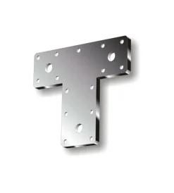 Ferramenta Per Esterno- Piastra a "t" forata 80 x 68 x 38 mm.