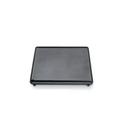 Barbecue-Ompagrill Piastra di cottura per alimenti in ghisa smaltata liscia 40x43cm