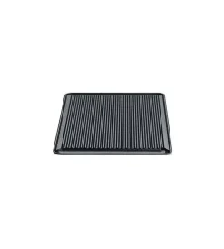 Barbecue-Ompagrill Piastra di cottura per barbecue in ghisa rigata 40x43 cm