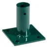 Reti, Recizioni E Cancelli Per Giardino- Piastra di fissaggio per pale in metallo verde 6 cm