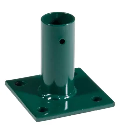 Reti, Recizioni E Cancelli Per Giardino- Piastra di fissaggio per pale in metallo verde 6 cm