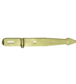 New Piastra portalucchetto snodata 200 x 35 x 3,0 mm. - zincato giallo Ferramenta Per Esterno