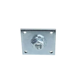 Clearance Piastrina con dado saldato 50 x 50 spessore 3 - dado m8 Sistemi Di Fissaggio