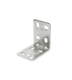 Sistemi Di Fissaggio- Piastrina di giunzione ad angolo asolata 30 x 30 spessore 2 mm. - 4 pz.