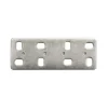 Sistemi Di Fissaggio|Piastrina di giunzione dritta asolata 60 x 30 spessore 2 mm. - 4 pz.