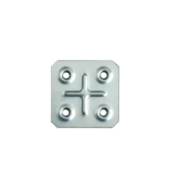 New Piastrina quadrata 45 x 45 spessore 1 mm. - 4 pz. Sistemi Di Fissaggio