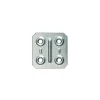 Ferramenta Per Mobili E Infissi- Piastrine di giunzione - 50 x 40 mm. - zincato - 4 pz.