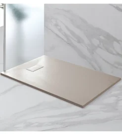 Outlet Piatto doccia effetto pietra tortora, 80x140 cm Docce E Accessori