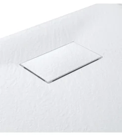 Docce E Accessori|Piatto doccia effetto pietra bianco, 80x140 cm