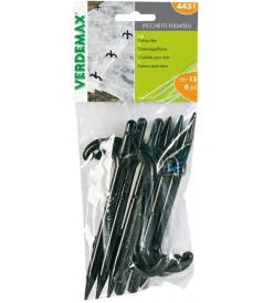 Verdemax Attrezzatura Giardinaggio|Picchetti plastica cm.15 busta 6 pezzi