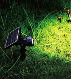 Illuminazione Per Esterno|Picchetto faretto led da esterno vtac nero 3000k