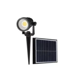 Outlet Picchetto faretto led solare da esterno vtac nero 6400k Illuminazione Per Esterno