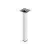 Ferramenta Per Mobili E Infissi- Piedino quadro "element system" - 25x25 - h.300 mm. - bianco