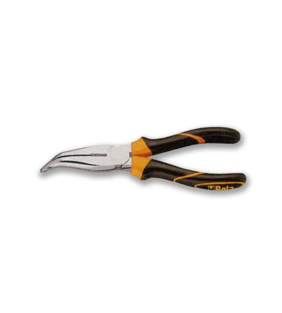 Pinze E Tenaglie-Beta Pinza a becchi piatti lunghi curvi - 200 mm - 1164bm
