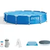Intex Piscine|Piscina fuori terra con struttura rotonda "metal frame" blu 457x457x122 cm - cod. 28242np