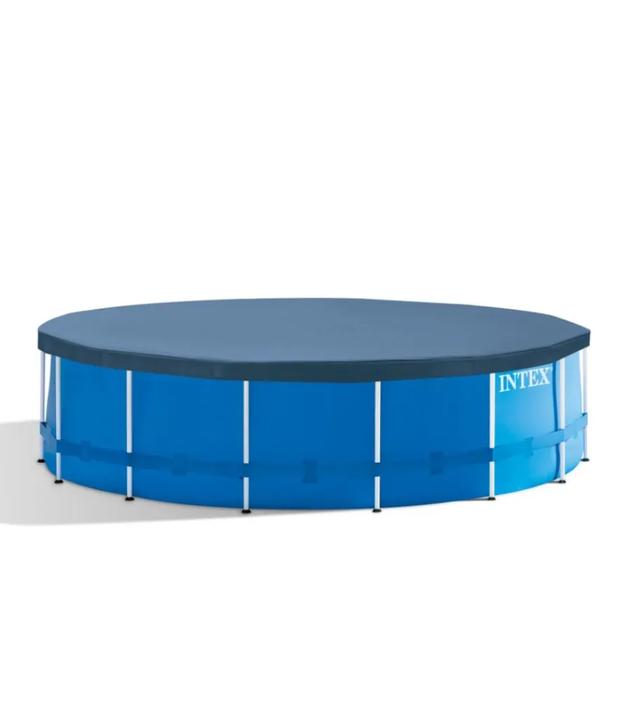 Intex Piscine|Piscina fuori terra con struttura rotonda "metal frame" blu 457x457x122 cm - cod. 28242np
