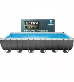 Discount Piscina fuori terra con struttura rettangolare 