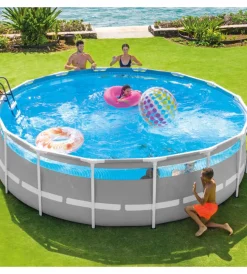 Intex Piscine|Piscina fuori terra con struttura rotonda 