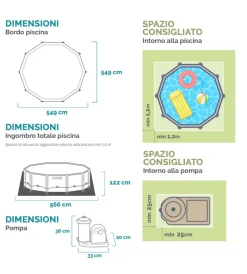 Intex Piscine|Piscina fuori terra con struttura rotonda 