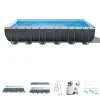 Intex Piscine|Piscina fuori terra con struttura rettangolare "ultra xtr frame" antracite 732x366x132 cm - cod. 26368np