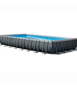 Discount Piscina fuori terra con struttura rettangolare