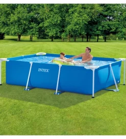Piscine-Intex Piscina fuori terra con struttura rettangolare