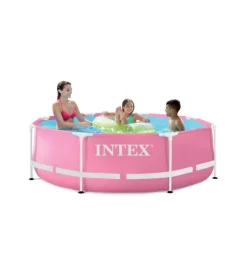 Hot Piscina fuori terra con struttura rotonda 