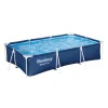 Hot Piscina fuori terra con struttura rettangolare "splash frame" blu navy 300x201x66 cm - cod. 56043 Piscine
