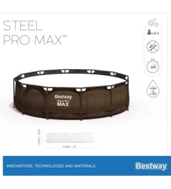 Bestway Piscine|Piscina fuori terra con struttura rotonda